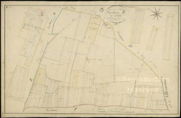 1 vue Talcy : plans du cadastre napoléonien. Section E1 dite de la garenne