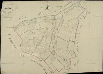 1 vue Ternay : plans du cadastre napoléonien. Section A2 dite du bourg