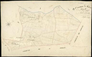 1 vue Thésée : plans du cadastre napoléonien. Section C1 dite de la forêt et des Besnarderies