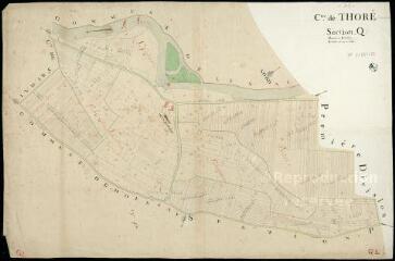 1 vue Thoré-la-Rochette : plans du cadastre napoléonien. Section Q2