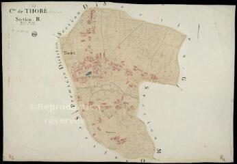 1 vue  - Thoré-la-Rochette : plans du cadastre napoléonien. Section R2 (ouvre la visionneuse)