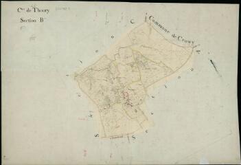 1 vue Thoury : plans du cadastre napoléonien. Section B