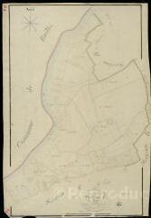 1 vue Tréhet : plans du cadastre napoléonien. Section A1 dite du bourg