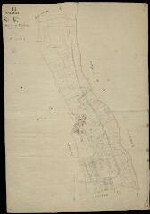 1 vue Vendôme : plans du cadastre napoléonien. Section E dite de la thuilerie