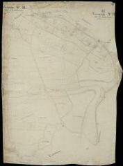 1 vue Vendôme : plans du cadastre napoléonien. Section H dite de labretonnerie