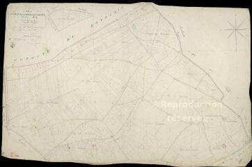 1 vue Ville-aux-Clercs (La) : plans du cadastre napoléonien. Section E dite de la touche