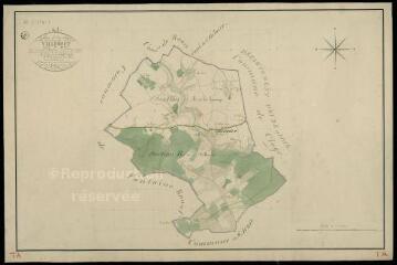 1 vue Villebout : plans du cadastre napoléonien. Tableau d'assemblage