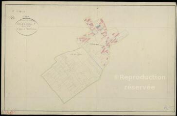 1 vue Villemardy : plans du cadastre napoléonien. Section A1 dite du bourg (développement)