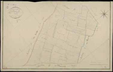 1 vue Villemardy : plans du cadastre napoléonien. Section D1 dite de villepéan