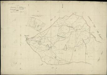 1 vue Villeny : plans du cadastre napoléonien. Plan parcellaire de la section B