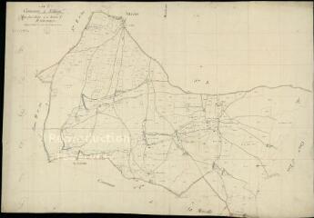 1 vue Villeny : plans du cadastre napoléonien. Plan parcellaire de la section C