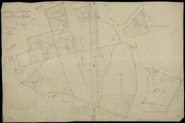 1 vue Villerable : plans du cadastre napoléonien. Section F dite de la roche