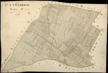 1 vue Villerbon : plans du cadastre napoléonien. Section A2