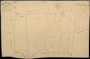 1 vue Villermain : plans du cadastre napoléonien. Section A2 dite de poisiou