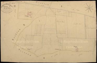 1 vue Villermain : plans du cadastre napoléonien. Section A4 dite de poisiou
