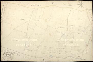1 vue Villermain : plans du cadastre napoléonien. Section D1 dite de poilly