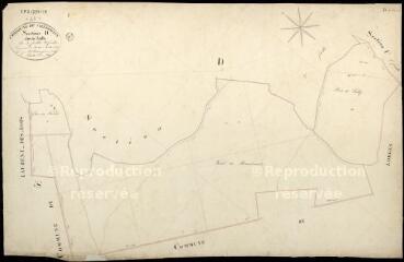 1 vue Villermain : plans du cadastre napoléonien. Section D3 dite de poilly
