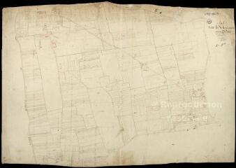 1 vue Villexanton : plans du cadastre napoléonien. Section D dite de villepensier