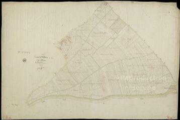 1 vue Villiers-sur-Loir : plans du cadastre napoléonien. Section B1
