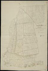1 vue Villiers-sur-Loir : plans du cadastre napoléonien. Section I2