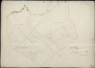 1 vue Villiers-sur-Loir : plans du cadastre napoléonien. Section M1