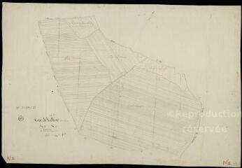 1 vue Villiers-sur-Loir : plans du cadastre napoléonien. Section N1