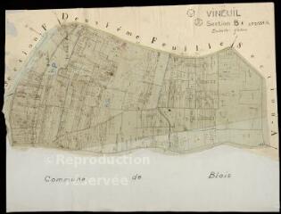1 vue Vineuil : plans du cadastre napoléonien. Section B1