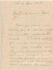 3 vues  - Lettre du lieutenant Soulier Marcel datée du 6 mars 1918 (ouvre la visionneuse)
