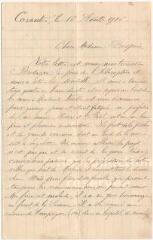 3 vues  - Lettre de Marie Nicolle Gaillard datée du 16 août 1916 (ouvre la visionneuse)