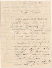 3 vues  - Lettre de son cousin Robert Auger datée du 7 juillet 1918 (ouvre la visionneuse)