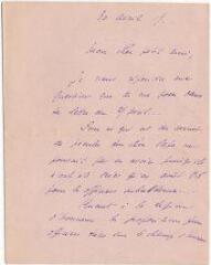 2 vues  - Lettre du commandant Clavet en réponse à un courrier envoyé par Albert fils, datée du 30 avril 1919 (ouvre la visionneuse)