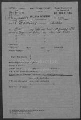 1035 vues  - Anciens de combattants de la guerre 1914-1918 : fiches individuelles de demande de carte d\'ancien combattant. Ordre alphabétique du patronyme, de LENAIN à LYSE. (ouvre la visionneuse)