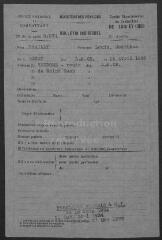 832 vues  - Anciens de combattants de la guerre 1914-1918 : fiches individuelles de demande de carte d\'ancien combattant. Ordre alphabétique du patronyme, de BRABANT à BUZON. (ouvre la visionneuse)