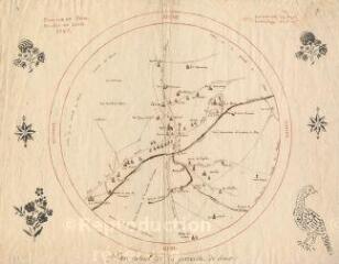 1 vue Seur : plan de la paroisse, 1785.