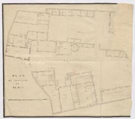 1 vue [Blois] : plan de l'hôpital de Blois [faubourg de Vienne], 1778.