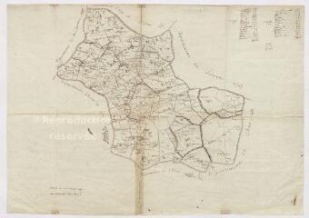 1 vue  - [Loir-et-Cher : plan du département avec les limites des communes, concernant la circonscription des cantons, 1790]. Echelle au 1/1 949e (10 toises) (ouvre la visionneuse)