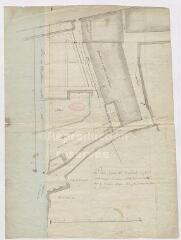 1 vue [Blois] : plan général de l'enclos et des bâtiments formant l'établissement de la cy-devant Abbaye dite de Bourgmoyen, [an XII].