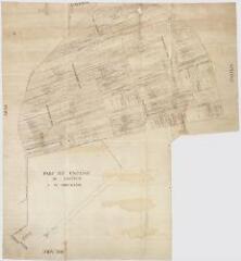 1 vue [Huisseau-sur-Cosson : plan des Vallées, des Grotteaux, des parc et enclos de Nanteuil, XVIIIe].