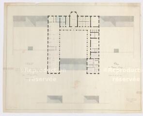 1 vue [Blois] : projet de construction d'une école normale de filles, par Robin, architecte, 1872.