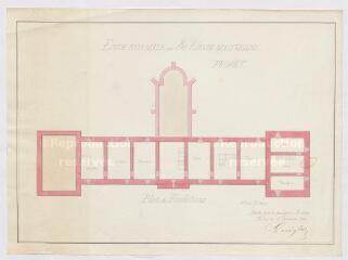 1 vue [Blois] : projet de construction d'une école pour 30 élèves maitresses [École normale de filles], par Lerègle, 1872.
