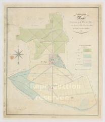 1 vue Selles-Saint-Denis : plan d'une partie de la terre des Anges, 1857.