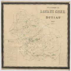 1 vue  - [Loir-et-Cher : carte du département], J. Dutiau, 1847. (ouvre la visionneuse)