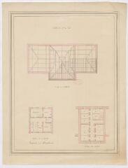 1 vue [Vendôme : plan d'un projet pour une caserne de gendarmerie, par G. Chautard, XIXe].