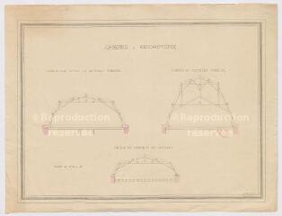 1 vue [Vendôme : plan d'un projet pour une caserne de gendarmerie, par G. Chautard, XIXe].