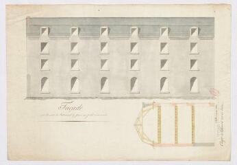 1 vue [Blois : plans d'un petit séminaire, par Villetar, XIXe].