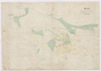 1 vue [Saint-Martin-des-Bois] : plans de la propriété de Ranay, avec les changements apportés par M. de Belleyme, s.d.