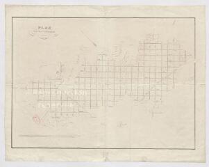 1 vue [Marchenoir] : plan de la forêt de Marchenoir et dépendances, [XIXe].