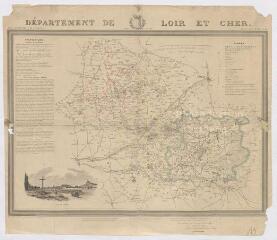 1 vue  - Département de Loir-et-Cher : carte avec notice statistique extraite de l\'atlas des départements de la France, 1841, carte imprimée. (ouvre la visionneuse)