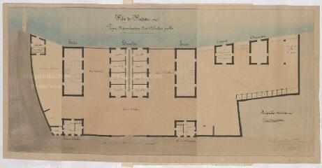 1 vue [Vendôme] : projet de construction d'un abattoir public, par E. Marganne, 1852.