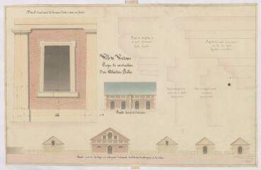 1 vue [Vendôme] : projet de construction d'un abattoir public, par E. Marganne, 1852.